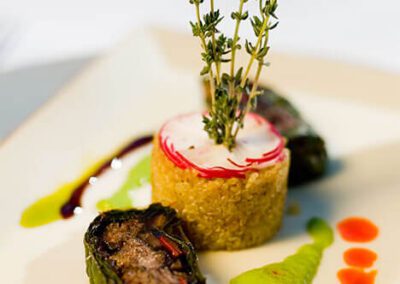 Elegant vegetarian appetizer