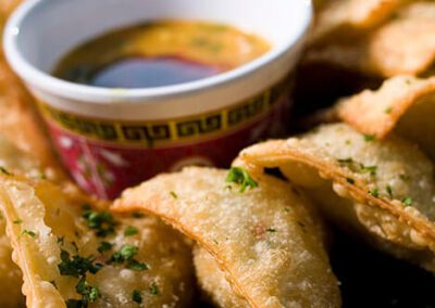 Crispy wonton appetizer